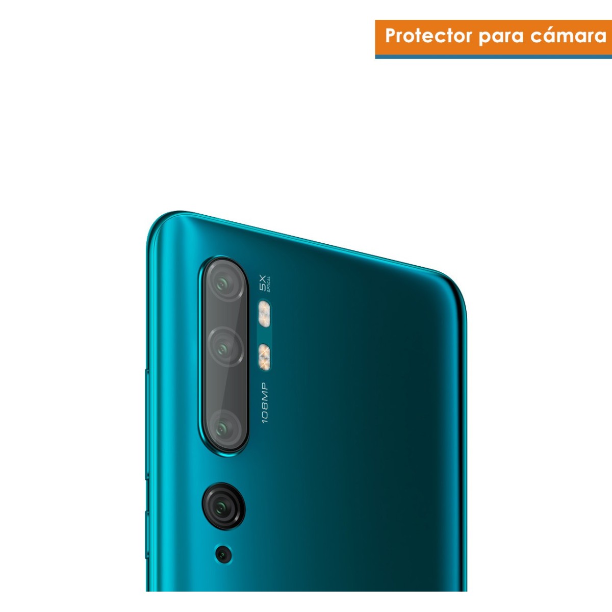 Protector Cristal Templado Cámara Trasera para Xiaomi Mi Note 10 Vidrio