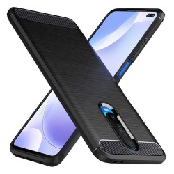 Funda Gel Tpu Tipo Carbon Negra para Xiaomi Pocophone POCO X2 2