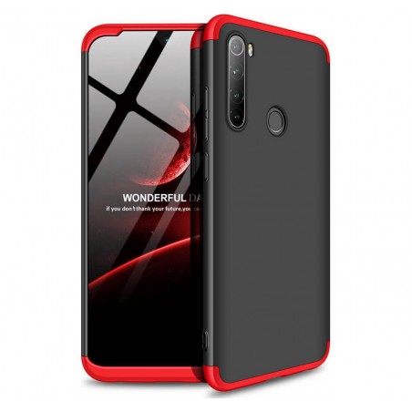 Funda Carcasa GKK 360 para Xiaomi Redmi Note 8T Color Negra / Roja