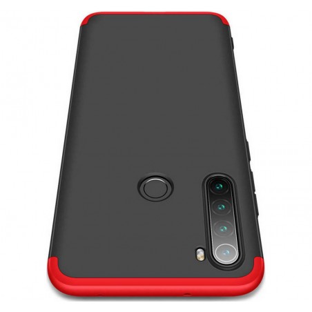 Funda Carcasa GKK 360 para Xiaomi Redmi Note 8T Color Negra / Roja