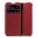 Funda Libro Soporte con Ventana para Samsung Galaxy A51 Color Roja
