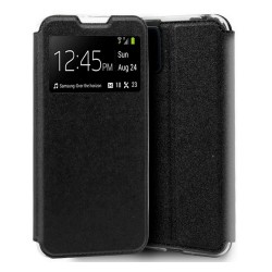 Funda Libro Soporte con Ventana para Samsung Galaxy A71 Color Negra