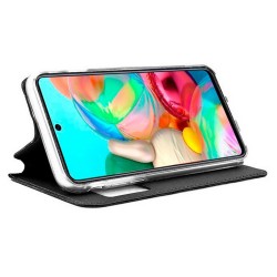 Funda Libro Soporte con Ventana para Samsung Galaxy A71 Color Negra 2