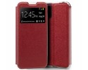 Funda Libro Soporte con Ventana para Samsung Galaxy A71 Color Roja