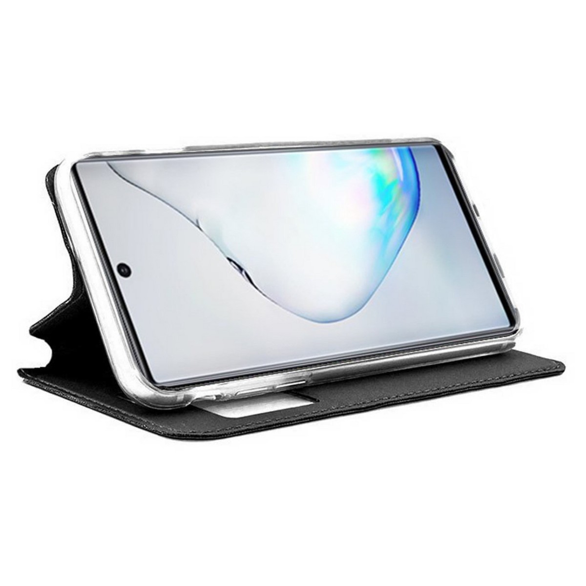 Funda Libro Soporte con Ventana para Samsung Galaxy Note 10 Lite Color Negra