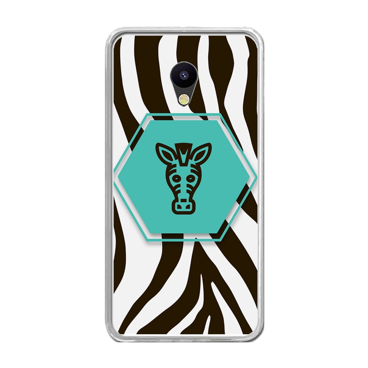 Funda Gel Tpu para Meizu M5 Note Diseño Cebra Dibujos