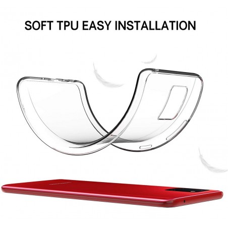 Funda Gel Tpu Fina Ultra-Thin 0,5mm Transparente para Samsung Galaxy Note 10 Lite