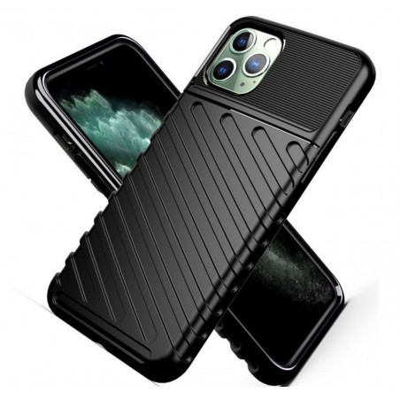 Funda Gel Flexible Thunder Armor Rugged para Iphone 11 Pro (5.8) color Negra
