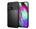 Funda Gel Flexible Thunder Armor Rugged para Samsung Galaxy A40 color Negra