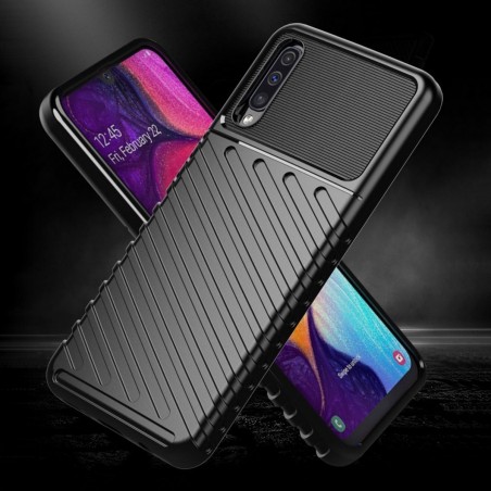 Funda Gel Flexible Thunder Armor Rugged para Samsung Galaxy A50 / A50s / A30s color Negra