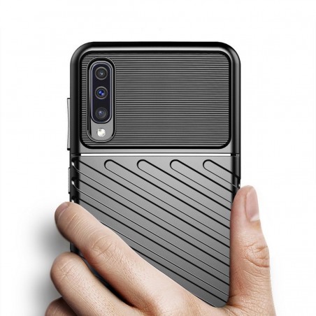 Funda Gel Flexible Thunder Armor Rugged para Samsung Galaxy A50 / A50s / A30s color Negra