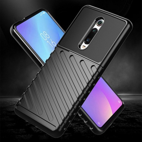 Funda Gel Flexible Thunder Armor Rugged para Xiaomi Mi 9T / Mi 9T Pro color Negra