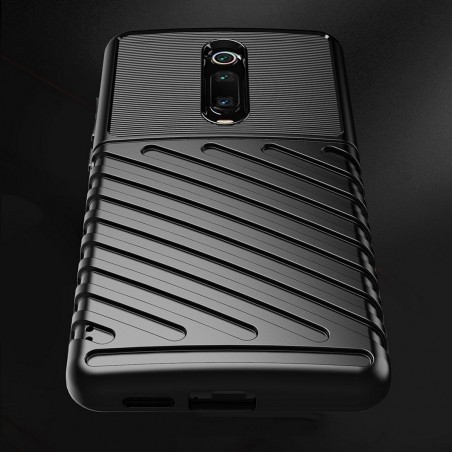 Funda Gel Flexible Thunder Armor Rugged para Xiaomi Mi 9T / Mi 9T Pro color Negra