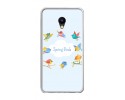 Funda Gel Tpu para Meizu M5 Note Diseño Spring Birds Dibujos