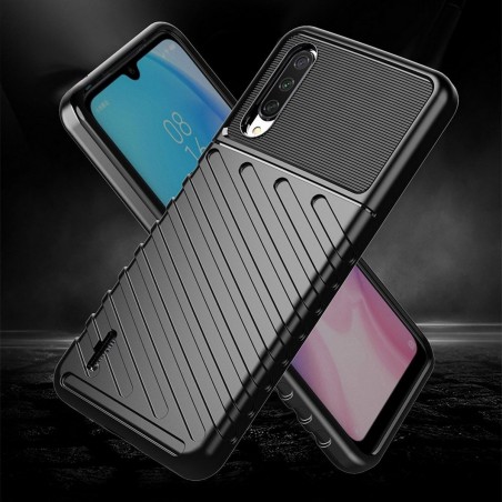 Funda Gel Flexible Thunder Armor Rugged para Xiaomi Mi A3 color Negra