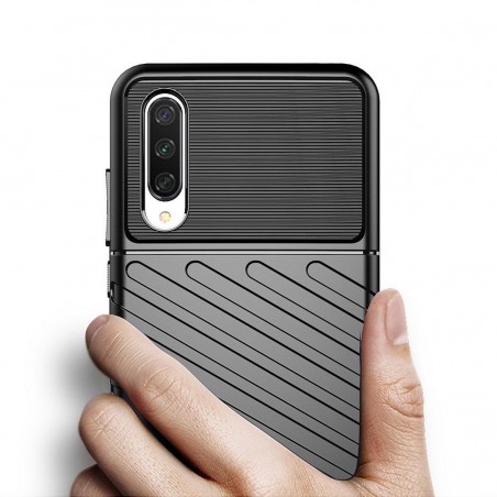 Funda Gel Flexible Thunder Armor Rugged para Xiaomi Mi A3 color Negra