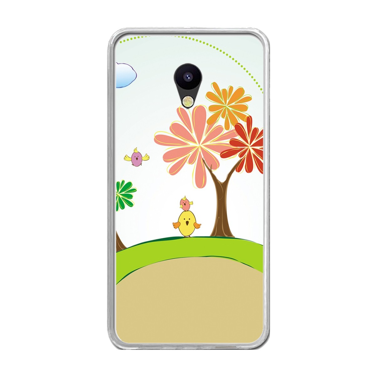 Funda Gel Tpu para Meizu M5 Note Diseño Primavera Dibujos