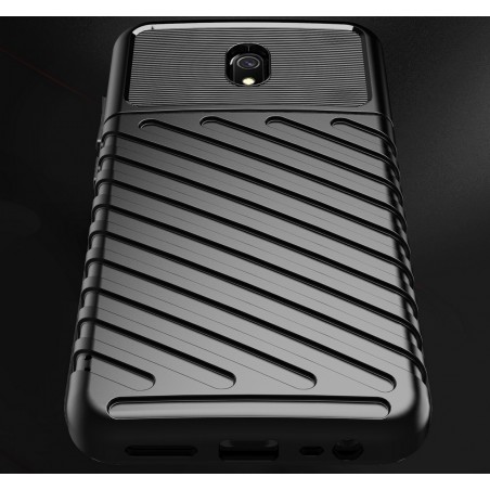 Funda Gel Flexible Thunder Armor Rugged para Xiaomi Redmi 8A color Negra
