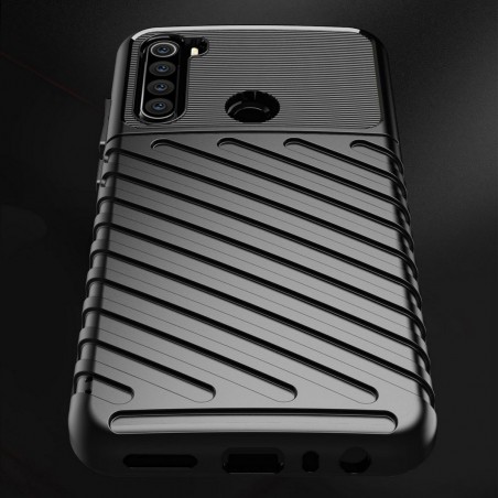 Funda Gel Flexible Thunder Armor Rugged para Xiaomi Redmi Note 8T color Negra