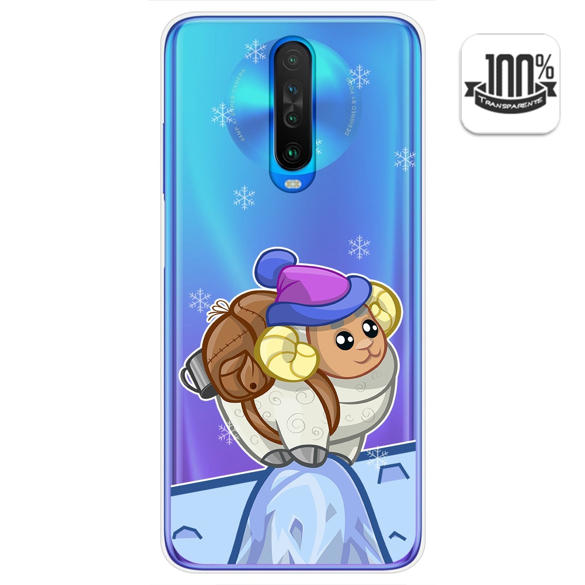 Funda Gel Transparente para Xiaomi Pocophone POCO X2 diseño Cabra Dibujos