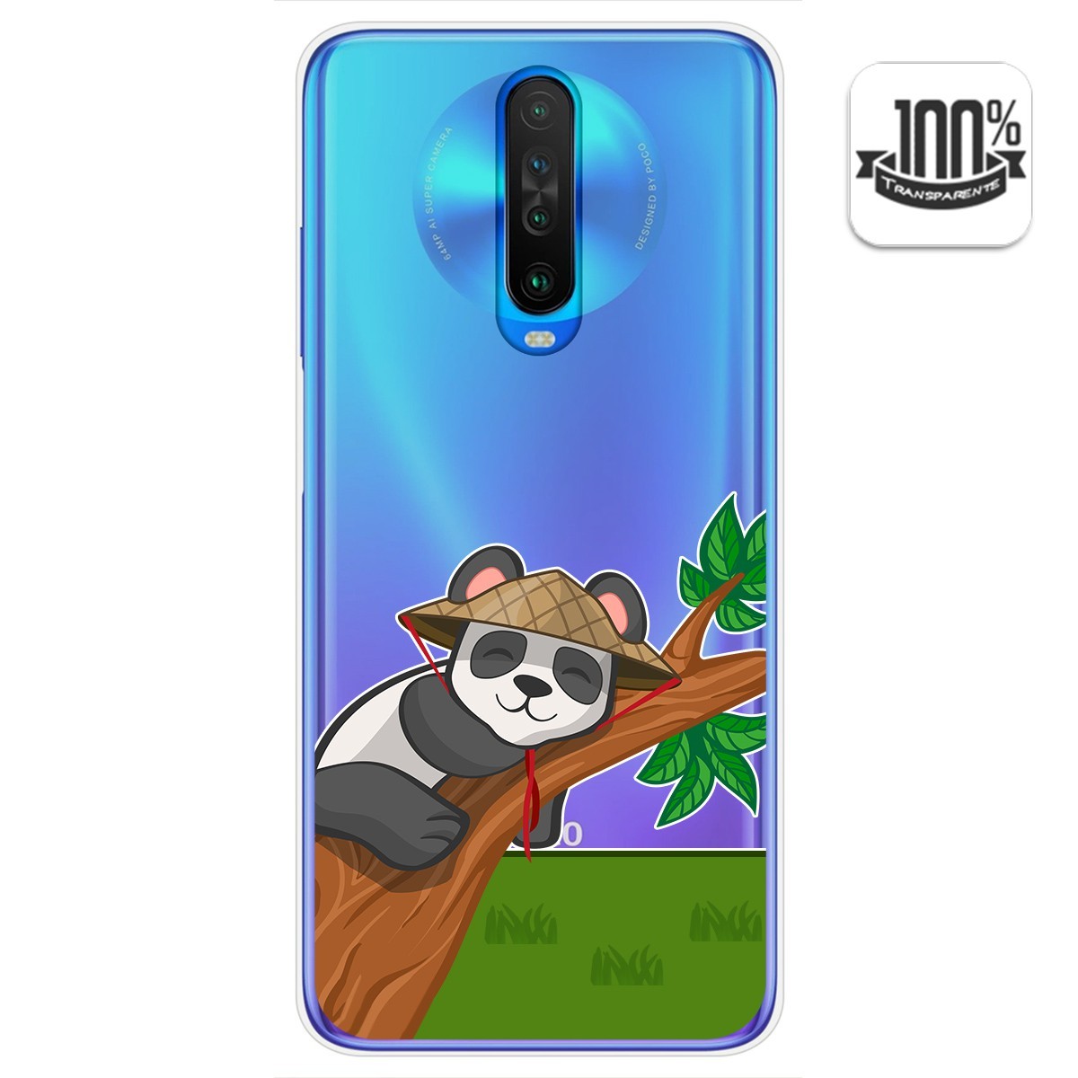 Funda Gel Transparente para Xiaomi Pocophone POCO X2 diseño Panda Dibujos
