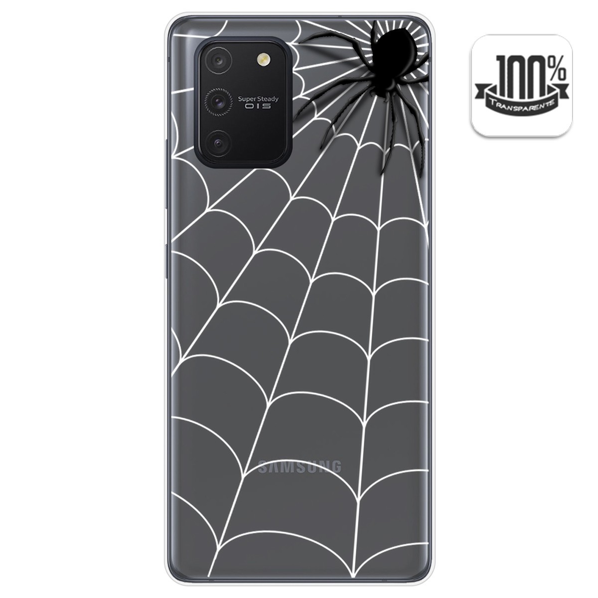 Funda Gel Transparente para Samsung Galaxy S10 Lite diseño Araña Dibujos