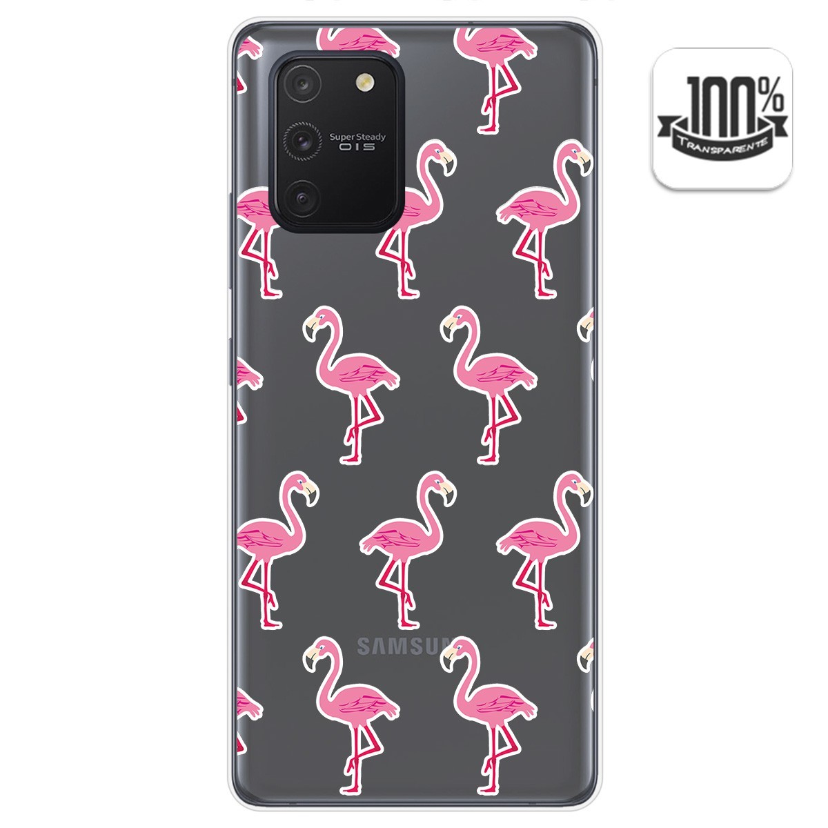 Funda Gel Transparente para Samsung Galaxy S10 Lite diseño Flamenco Dibujos