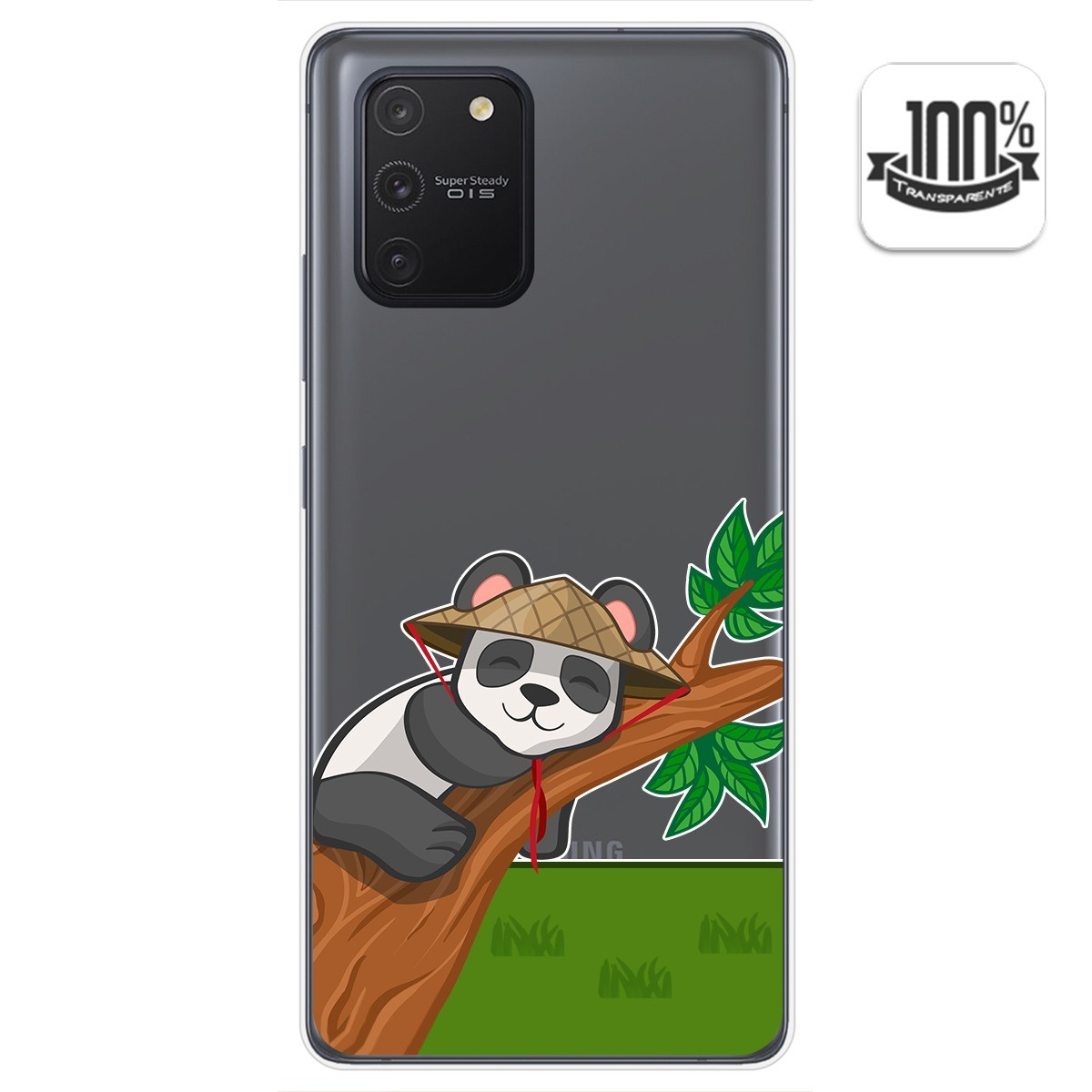 Funda Gel Transparente para Samsung Galaxy S10 Lite diseño Panda Dibujos