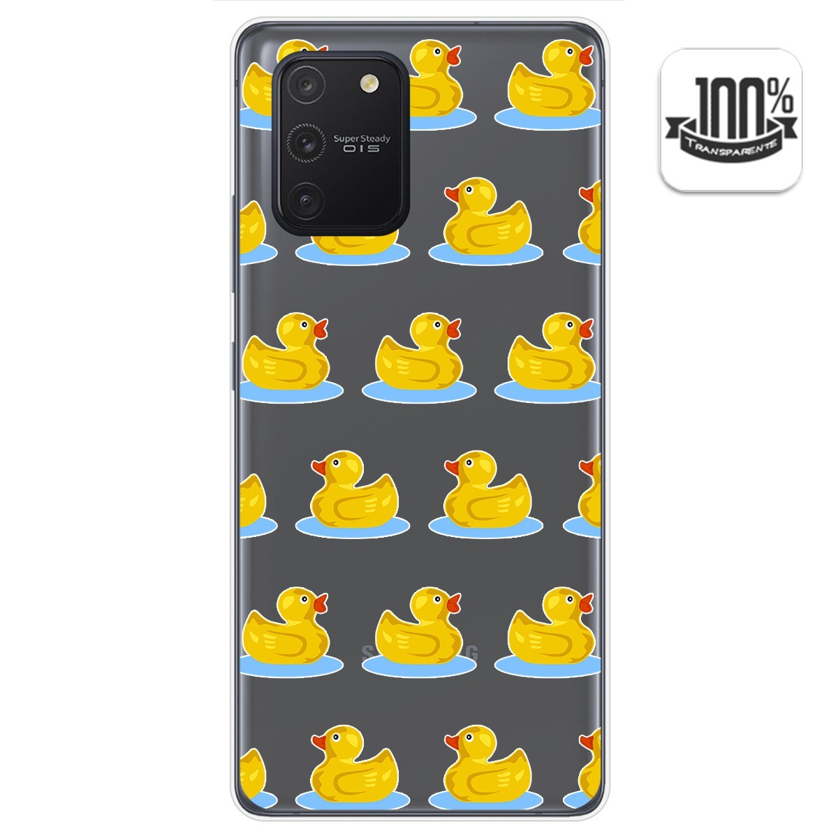 Funda Gel Transparente para Samsung Galaxy S10 Lite diseño Pato Dibujos