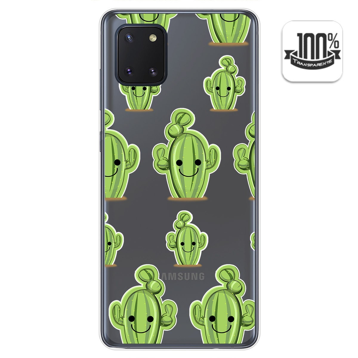 Funda Gel Transparente para Samsung Galaxy Note 10 Lite diseño Cactus Dibujos