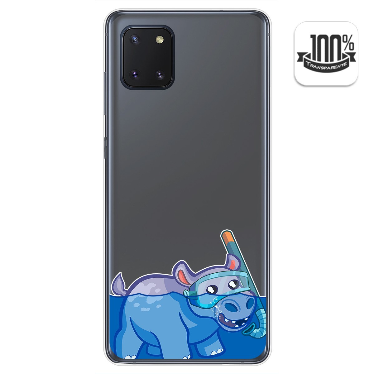 Funda Gel Transparente para Samsung Galaxy Note 10 Lite diseño Hipo Dibujos
