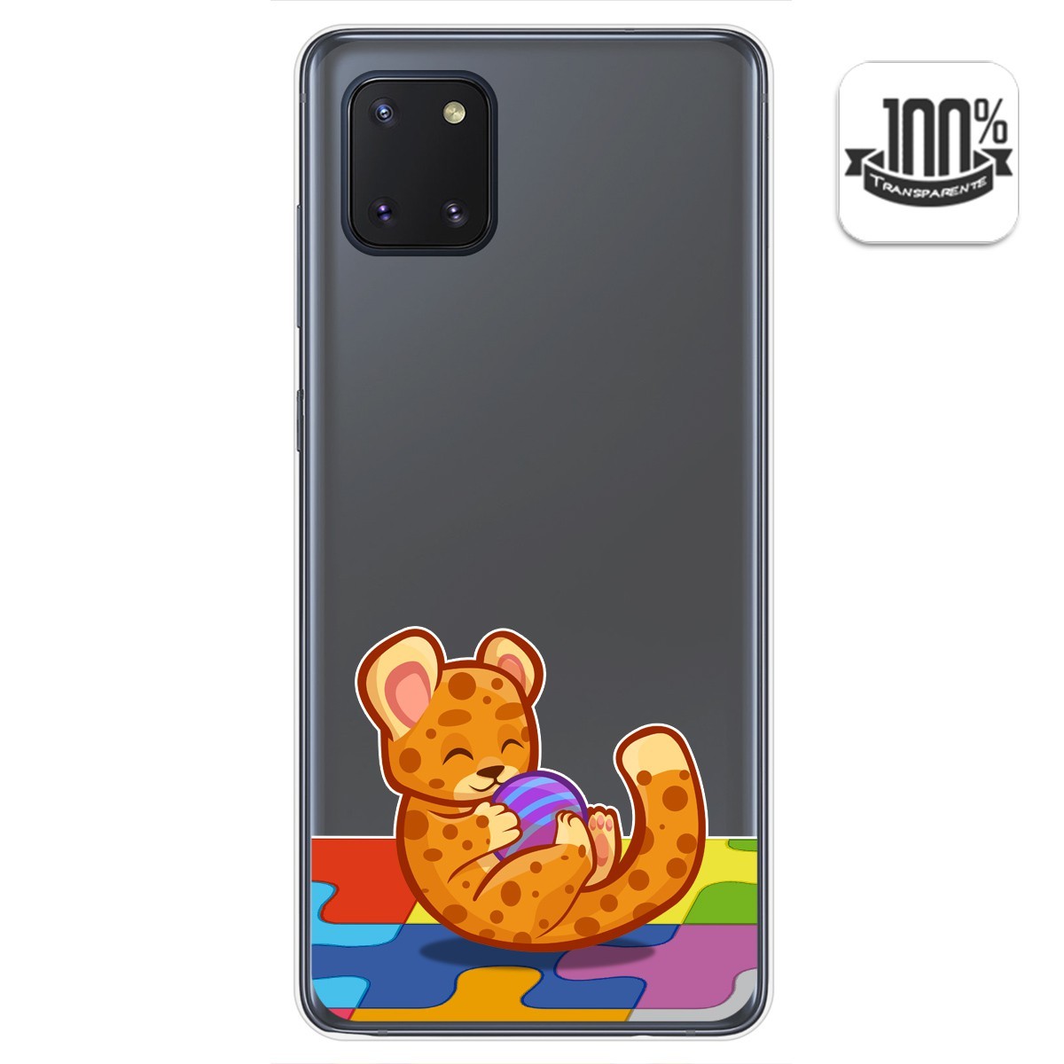 Funda Gel Transparente para Samsung Galaxy Note 10 Lite diseño Leopardo Dibujos