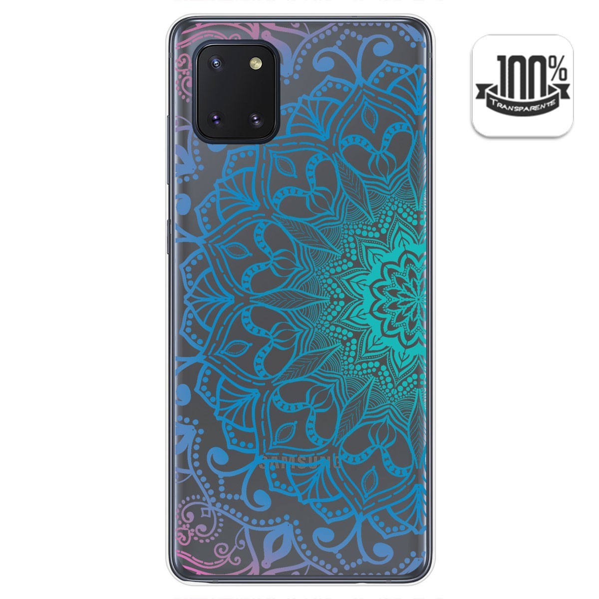 Funda Gel Transparente para Samsung Galaxy Note 10 Lite diseño Mandala Dibujos