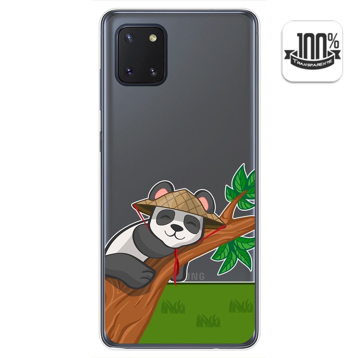 Funda Gel Transparente para Samsung Galaxy Note 10 Lite diseño Panda Dibujos