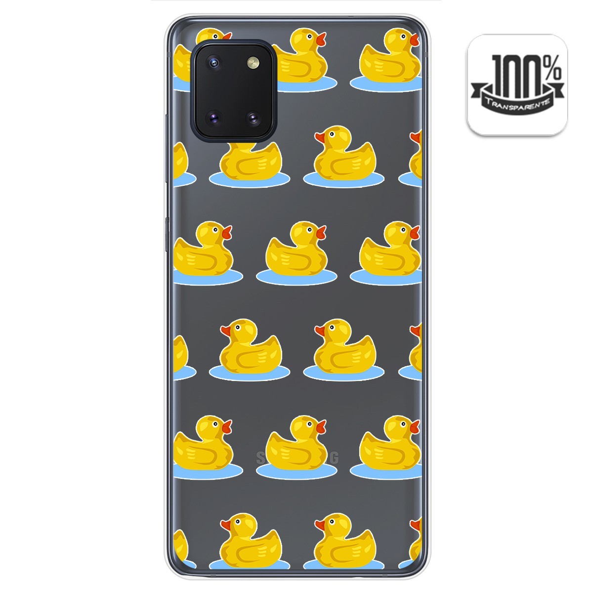 Funda Gel Transparente para Samsung Galaxy Note 10 Lite diseño Pato Dibujos
