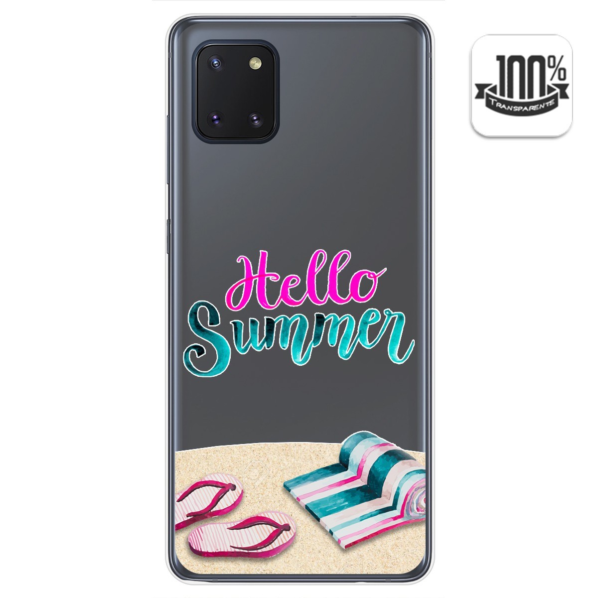 Funda Gel Transparente para Samsung Galaxy Note 10 Lite diseño Summer Dibujos
