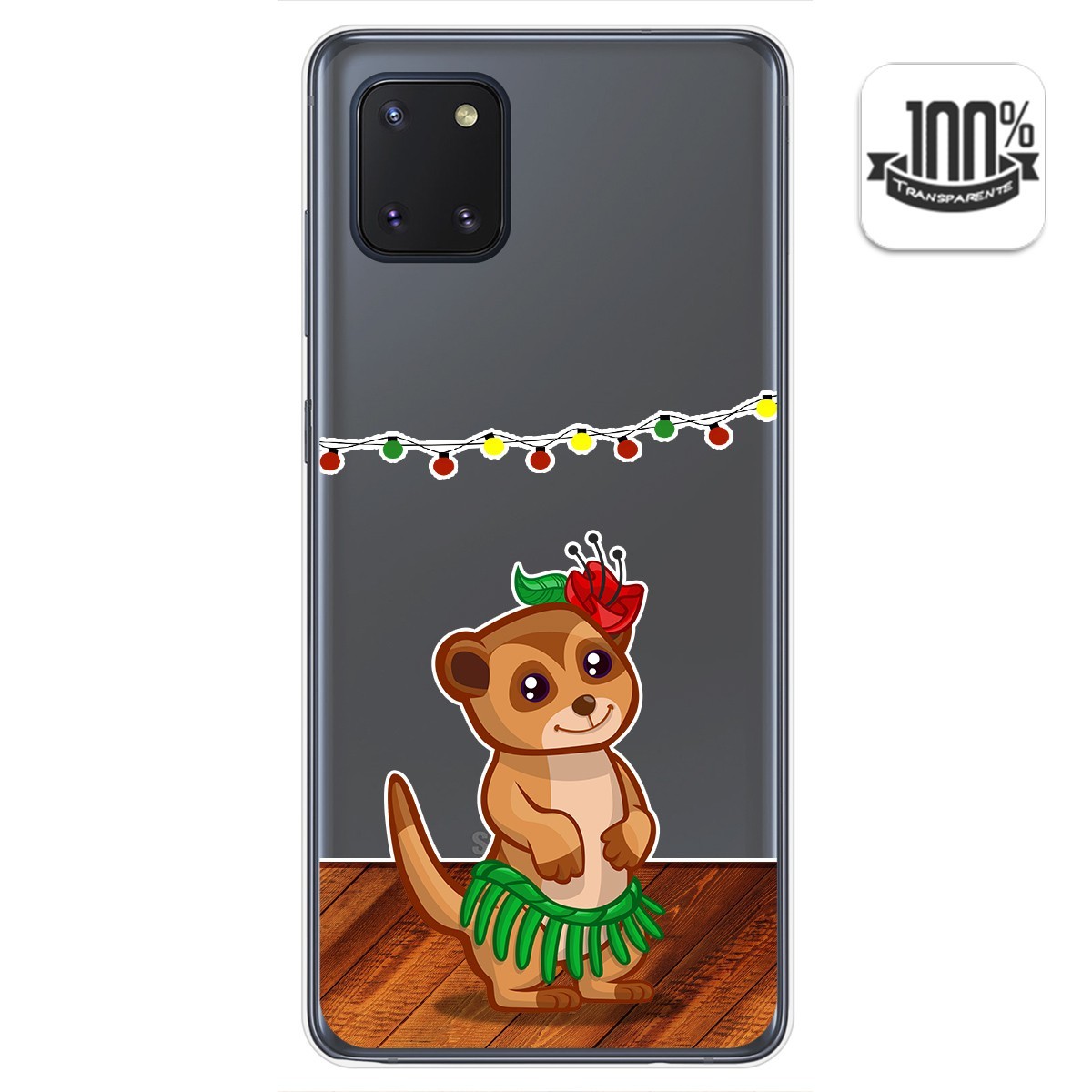 Funda Gel Transparente para Samsung Galaxy Note 10 Lite diseño Suricata Dibujos