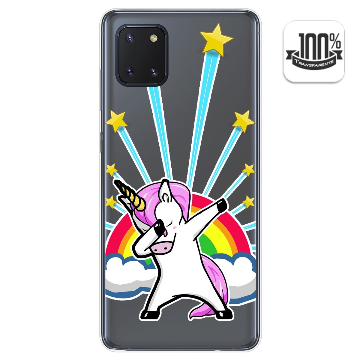 Funda Gel Transparente para Samsung Galaxy Note 10 Lite diseño Unicornio Dibujos