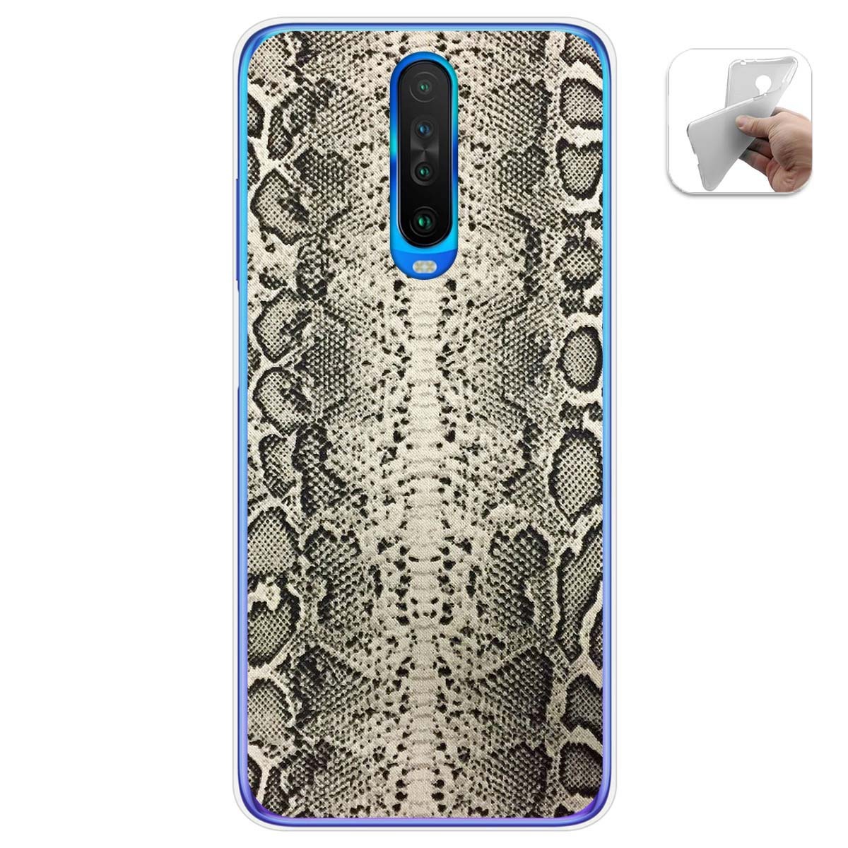 Funda Gel Tpu para Xiaomi Pocophone POCO X2 diseño Animal 01 Dibujos