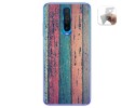 Funda Gel Tpu para Xiaomi Pocophone POCO X2 diseño Madera 10 Dibujos