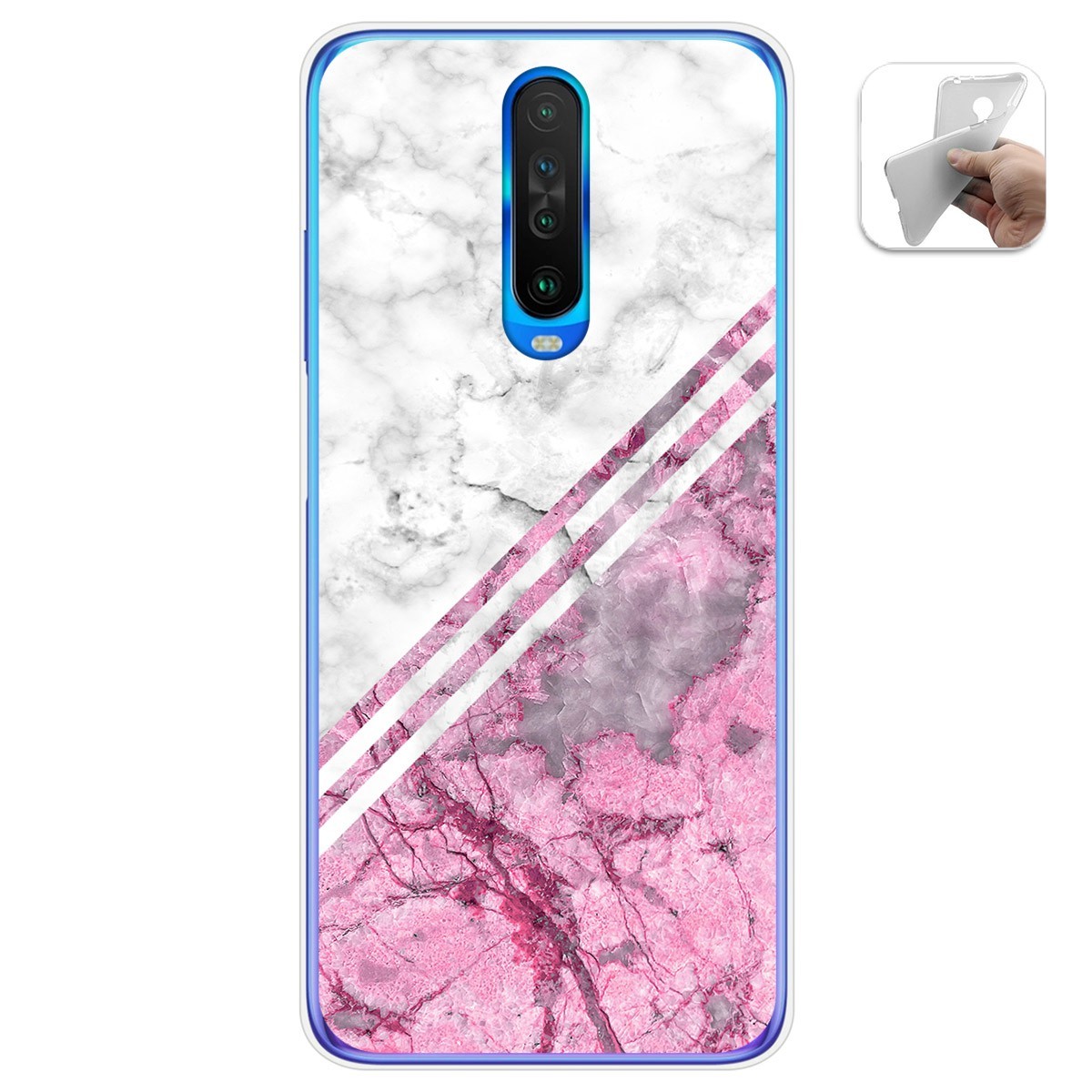Funda Gel Tpu para Xiaomi Pocophone POCO X2 diseño Mármol 03 Dibujos