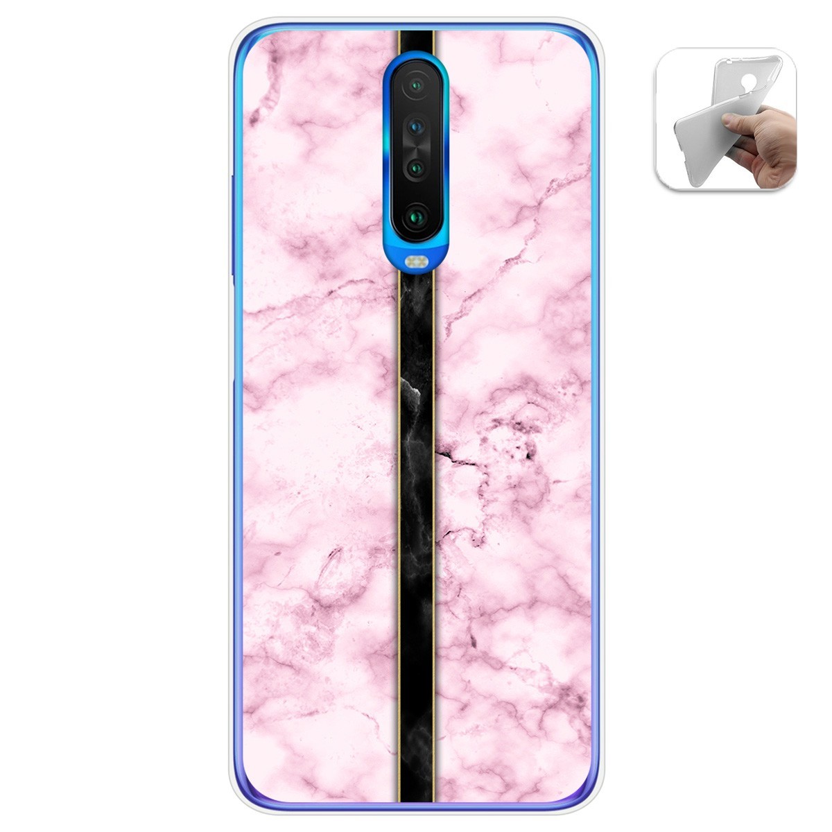 Funda Gel Tpu para Xiaomi Pocophone POCO X2 diseño Mármol 04 Dibujos