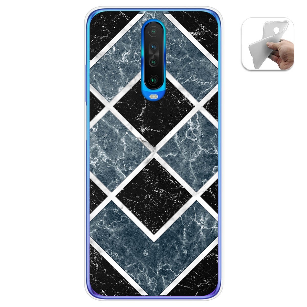 Funda Gel Tpu para Xiaomi Pocophone POCO X2 diseño Mármol 06 Dibujos