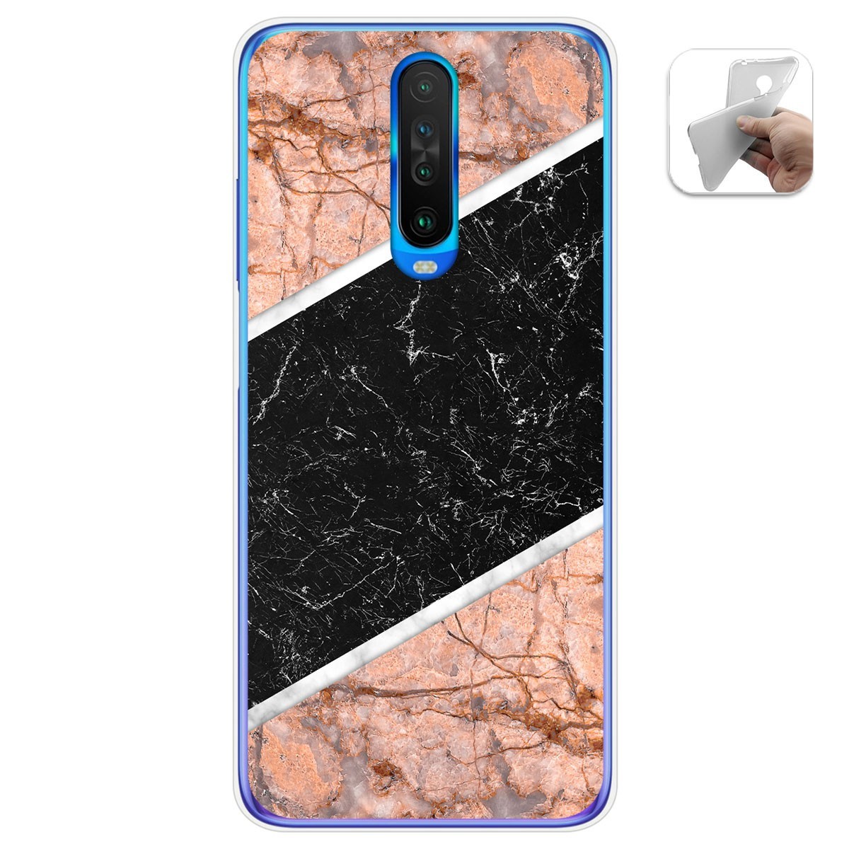 Funda Gel Tpu para Xiaomi Pocophone POCO X2 diseño Mármol 07 Dibujos