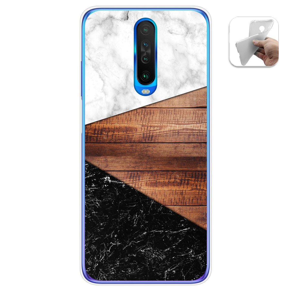 Funda Gel Tpu para Xiaomi Pocophone POCO X2 diseño Mármol 11 Dibujos