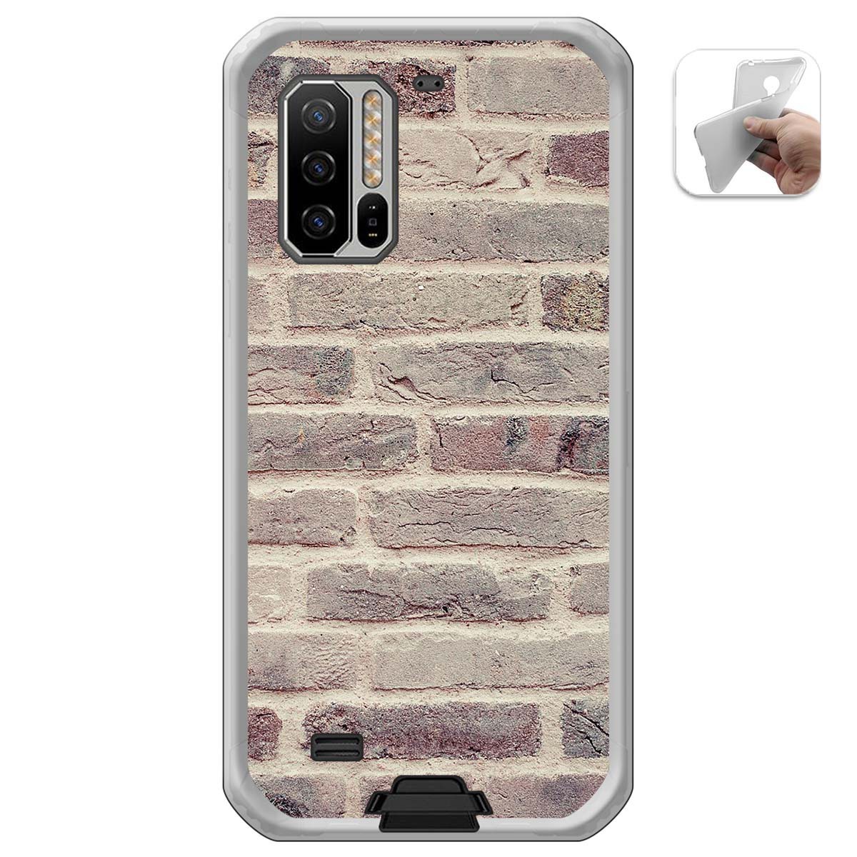 Funda Gel Tpu para Ulefone Armor 7 diseño Ladrillo 01 Dibujos