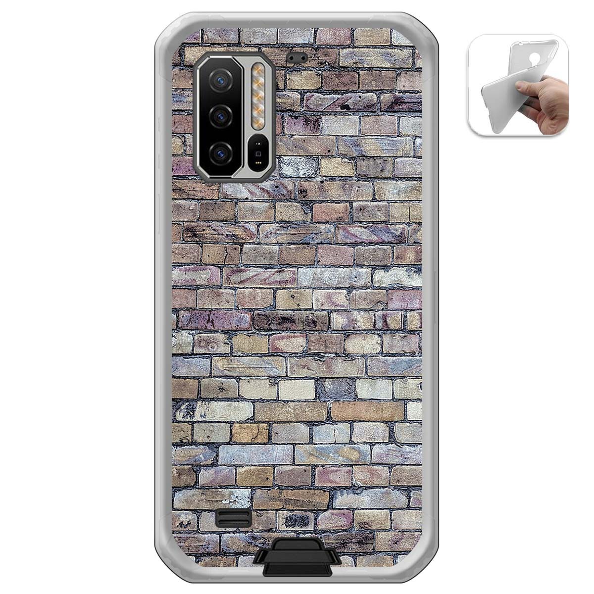 Funda Gel Tpu para Ulefone Armor 7 diseño Ladrillo 02 Dibujos