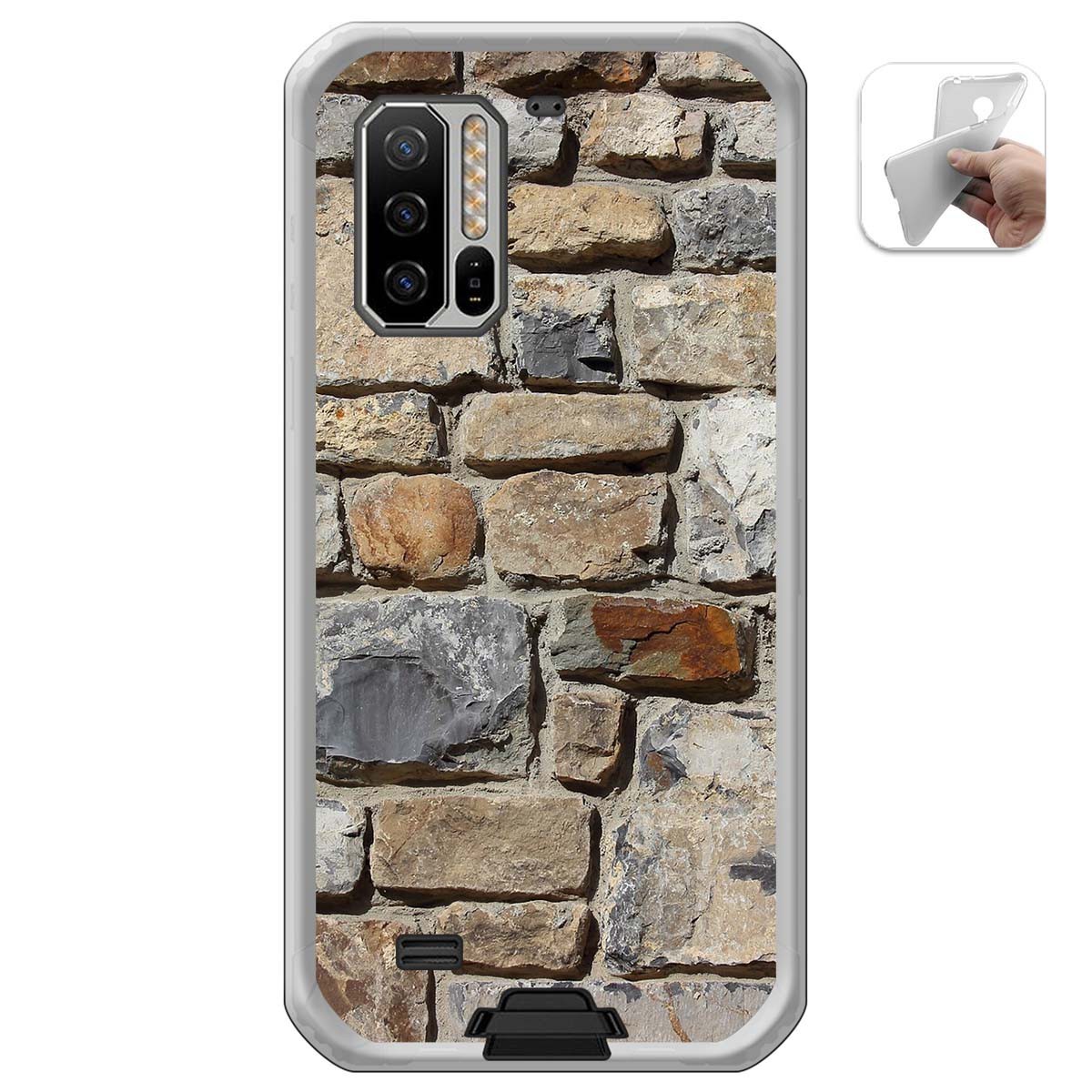 Funda Gel Tpu para Ulefone Armor 7 diseño Ladrillo 03 Dibujos
