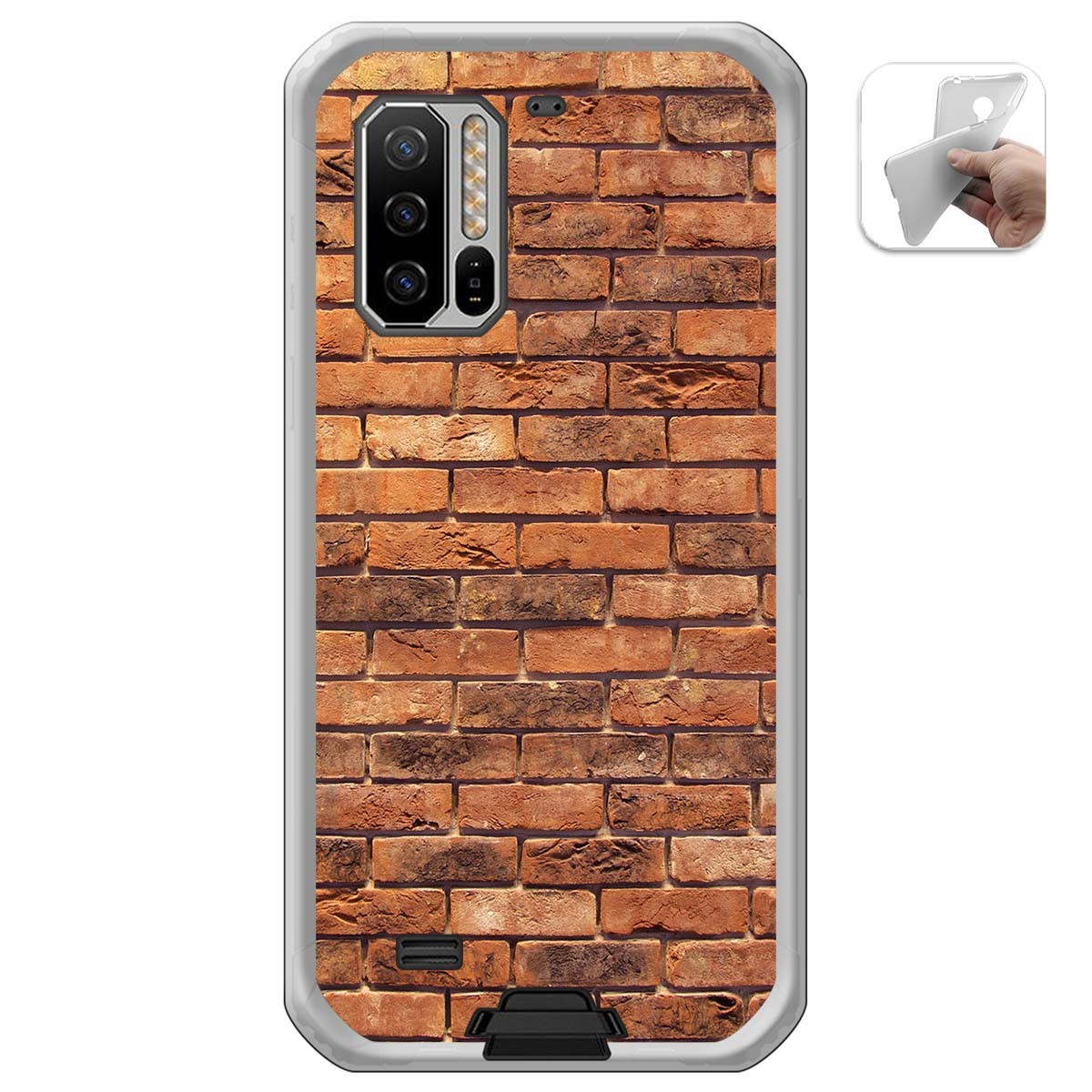 Funda Gel Tpu para Ulefone Armor 7 diseño Ladrillo 04 Dibujos