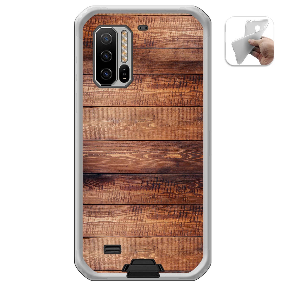 Funda Gel Tpu para Ulefone Armor 7 diseño Madera 02 Dibujos